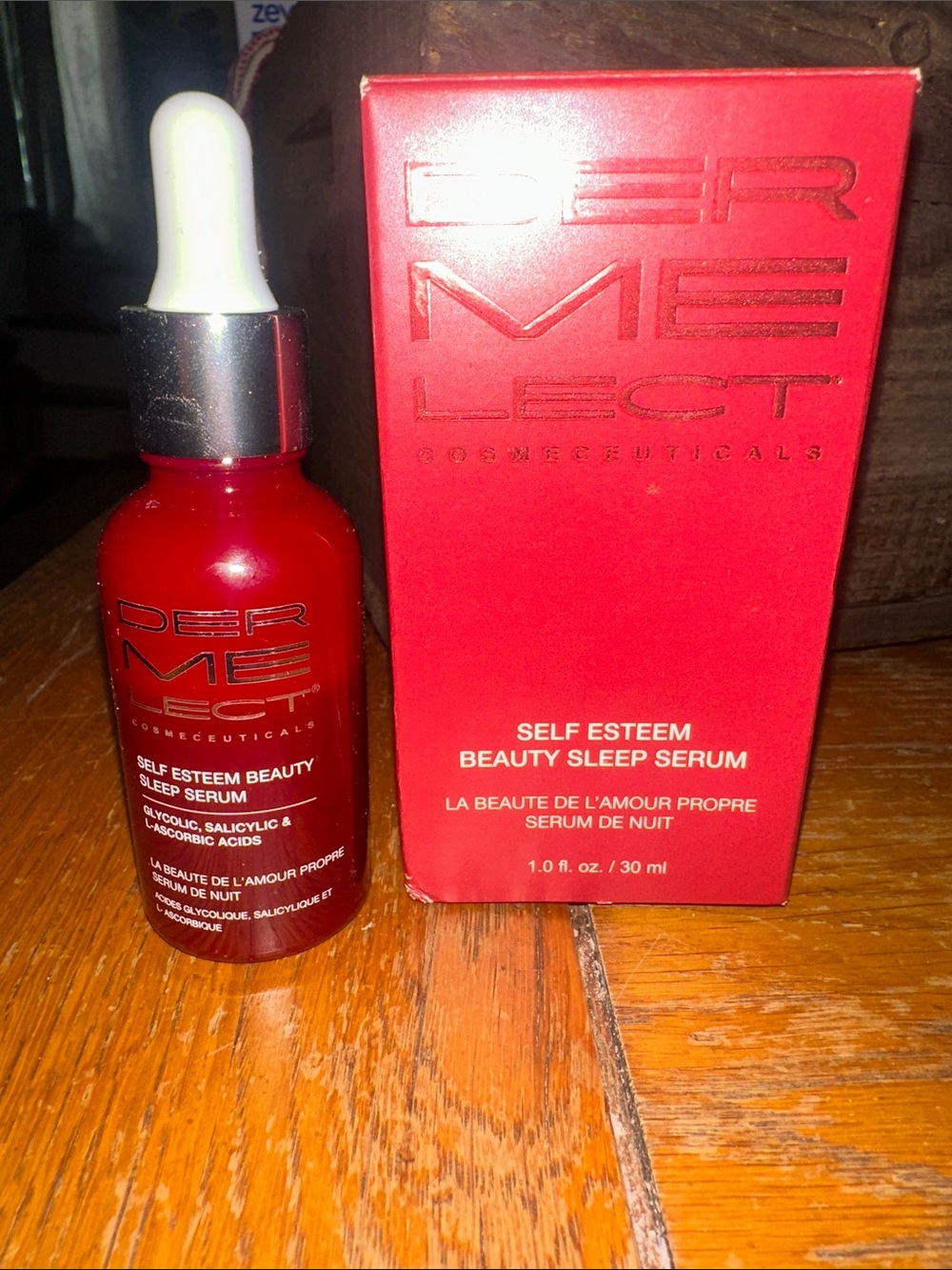 Dermelect Self Esteem Beauty Sleep Serum - Red Bottle